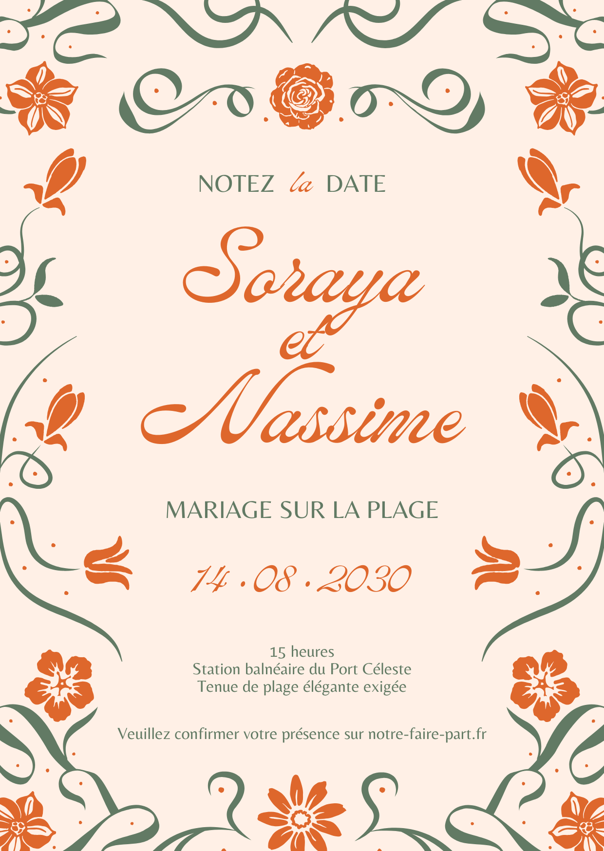 Faire-part Soraya & Nassim