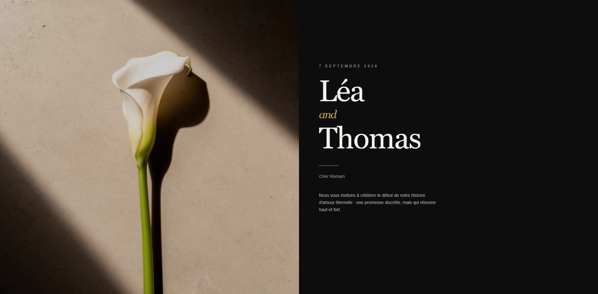 Faire-part Léa & Thomas